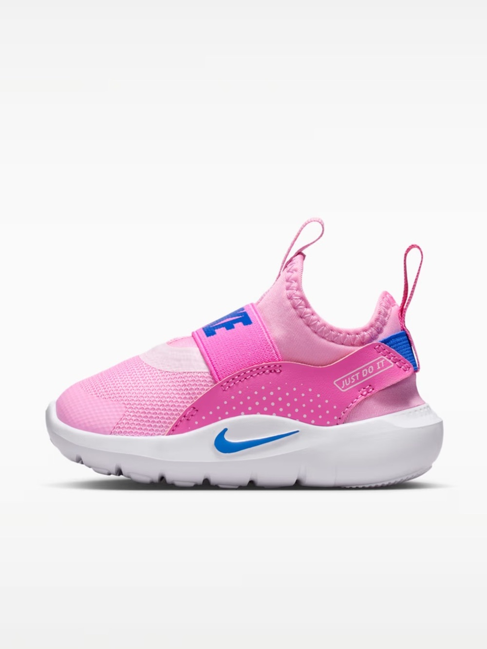 Nike Kids Pink and Blue Slip-On Athletic Sneakers